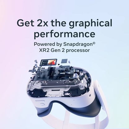 Quest 3 512GB | VR Headset — Thirty Percent Sharper Resolution — 2X Graphical Processing Power — Virtual Reality without Wires — Access to 40+ Games with a 3-Month Trial of  Horizon+