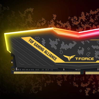 Team Group Tf9D416G3200Hc16Cdc01 Delta Tuf Gaming RGB RAM Memory 16GB (2X8GB) DDR4 U-DIMM 3200Mhz PC4-25600 CL16 Non-Ecc