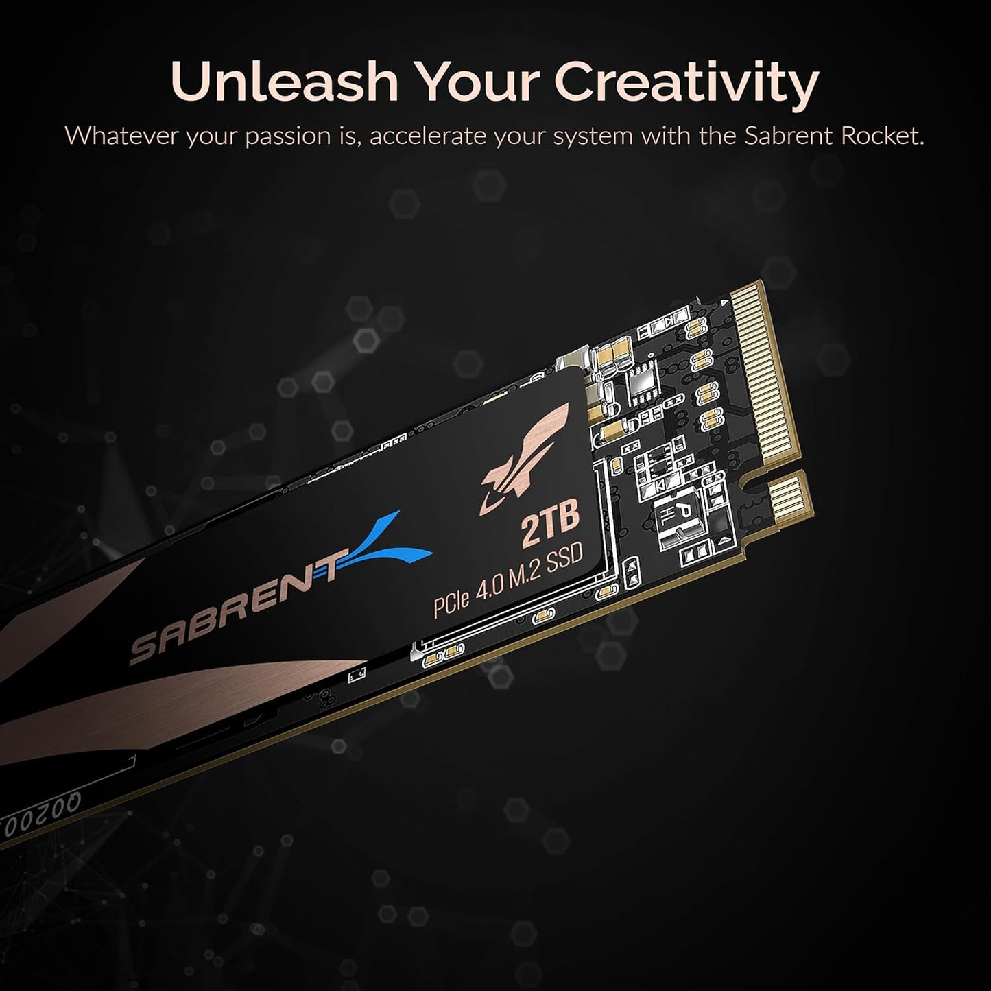 2TB Rocket Nvme Pcie 4.0 M.2 2280 Internal SSD Maximum Performance Solid State Drive (Latest Version) (Sb-Rocket-Nvme4-2Tb).